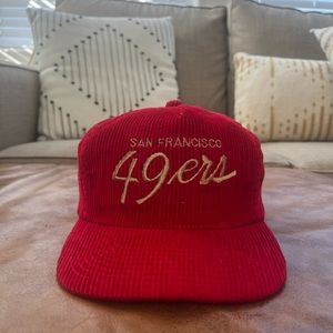 Vintage 49ers sports specialties corduroy hat